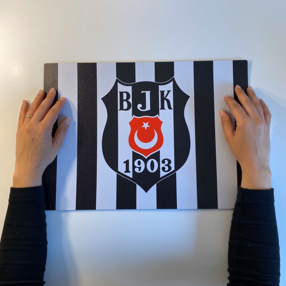 Beşiktaş Lisanlı Çubuklu Bjk Logo Amerikan Servis