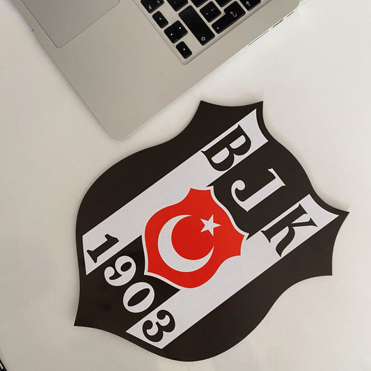 Beşiktaş Lisanlı Logo Özel Kesim Mousepad